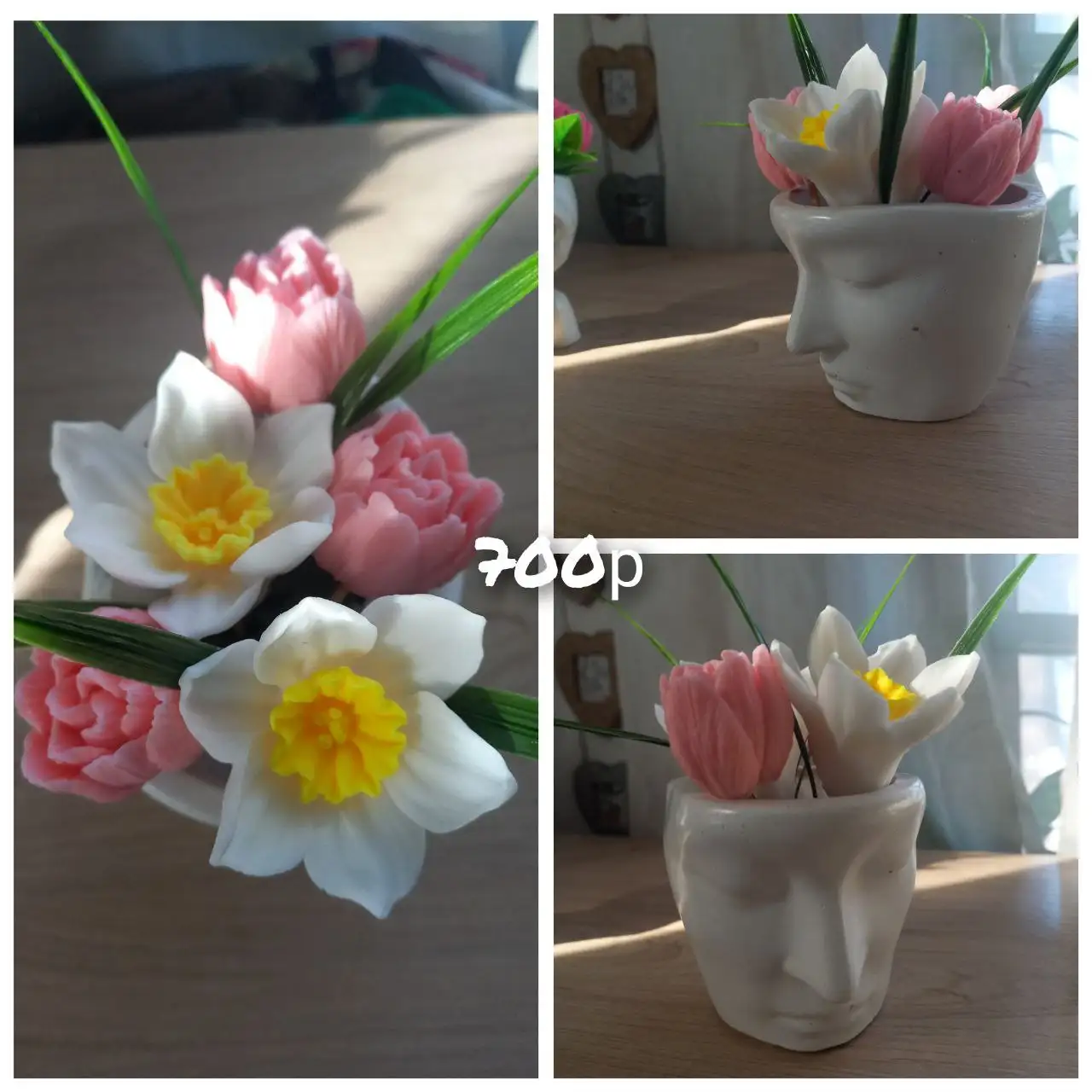 Мыльные букетики в кашпо - Барахолка в Владивосток