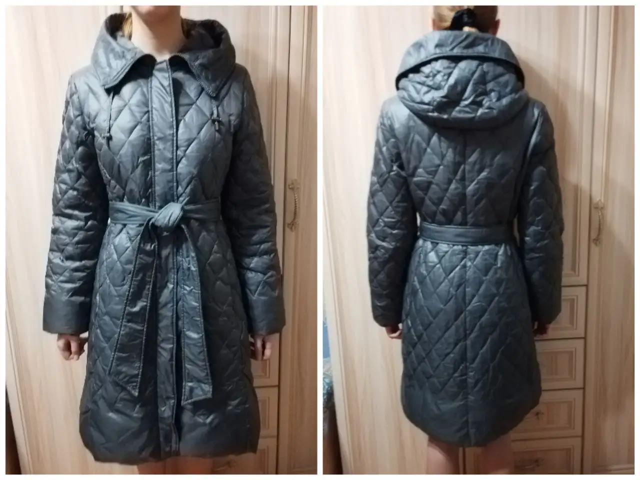 Пуховик графитовый размер 46-48 - Верхняя одежда (Одежда) в Владивосток