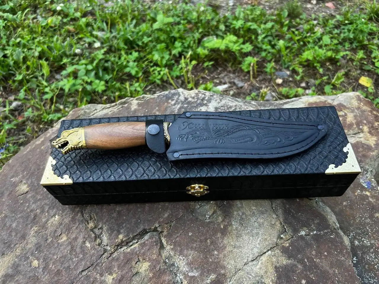 Нож Хищник из стали 65х13 с ореховой рукоятью - Ножи/Холодное оружие (Хобби и отдых) в Владивосток