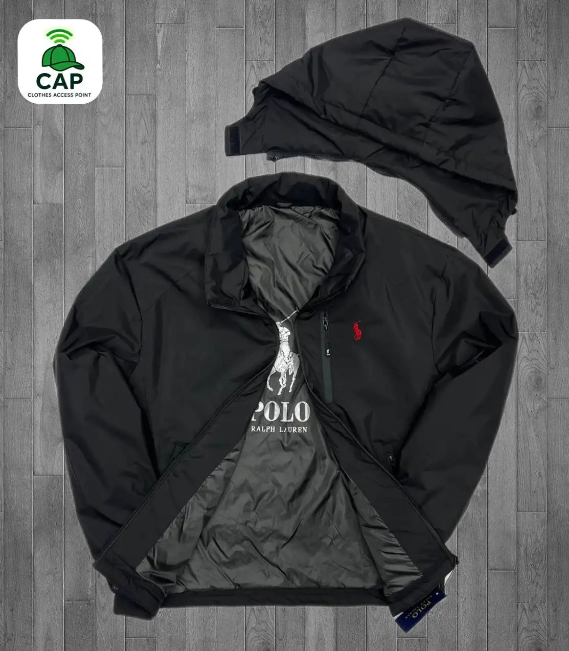 Демисезонная куртка Polo Ralph Lauren черная - Верхняя одежда (Одежда) в Владивосток