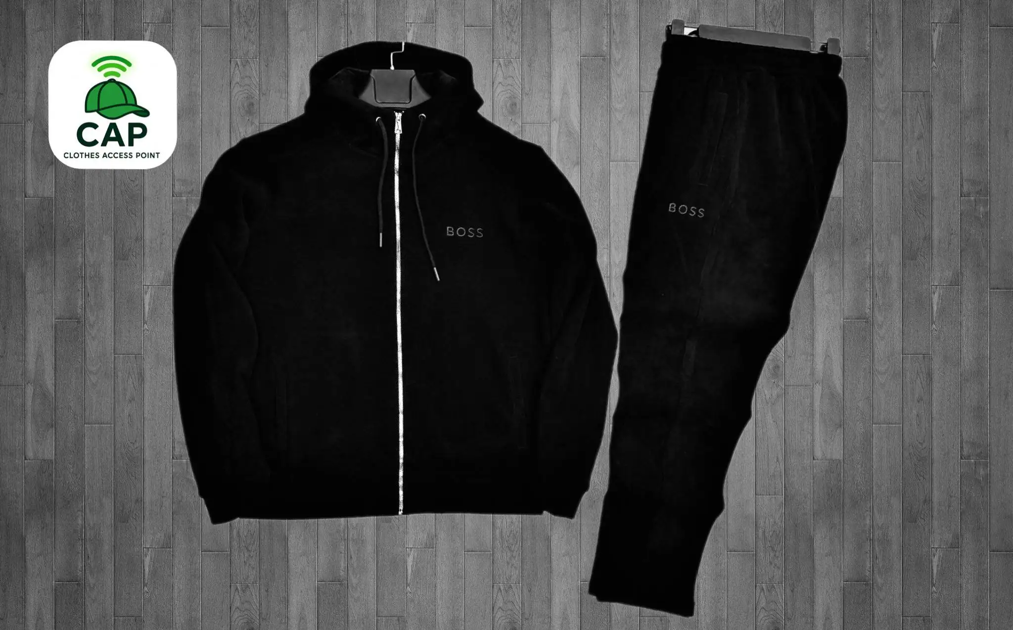 Утеплённый спортивный костюм Boss вельветовый с флисом - Спортивная одежда (Одежда) в Владивосток