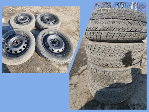 Комплект зимних колес на штампованных дисках 165/65/R14 - Автомагнитолы в Владивосток