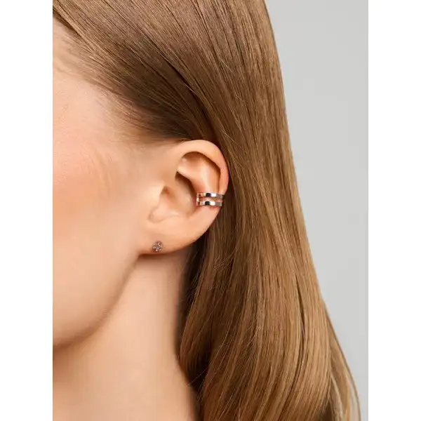 Ювелирная серьга серебряная 925 кафф полупара - Ювелирные изделия (Барахолка) в Владивосток