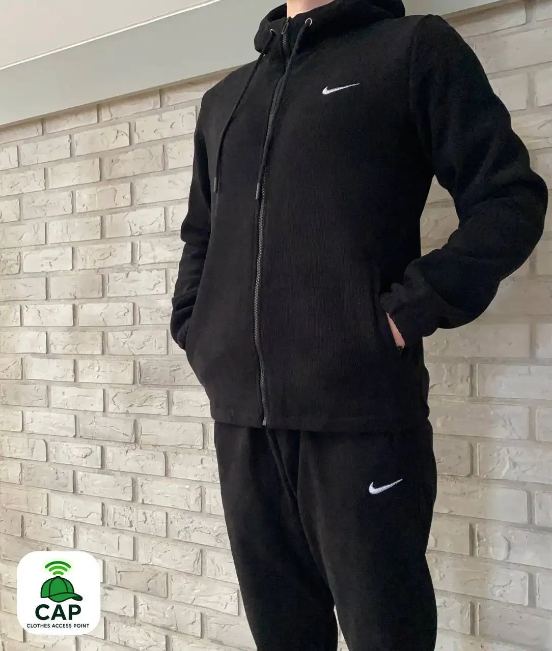 Утеплённый спортивный костюм Nike вельветовый с флисом - Спортивная одежда (Одежда) в Владивосток