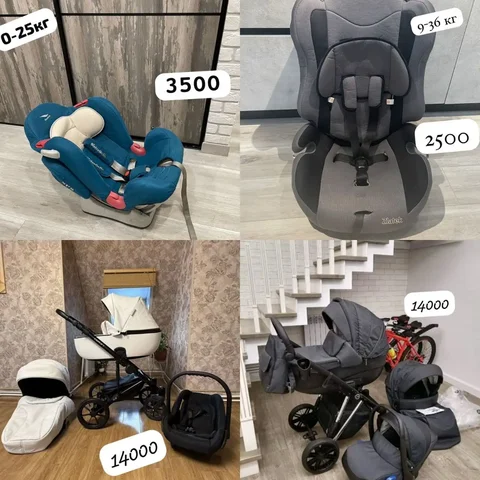 Продажа автокресла 9-36 кг и автокресла 0-25 кг с коляской 3 в 1 - Детские коляски в Владивосток