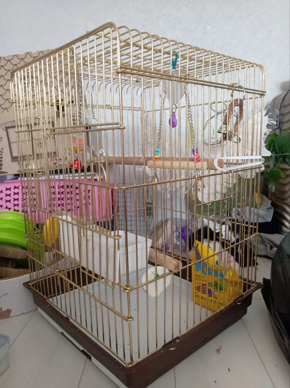 Клетка для птиц с игрушками - Товары для детей в Владивосток
