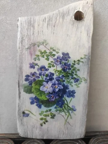 Кухонная дощечка ручной работы из массива дерева - Растения в Уссурийск