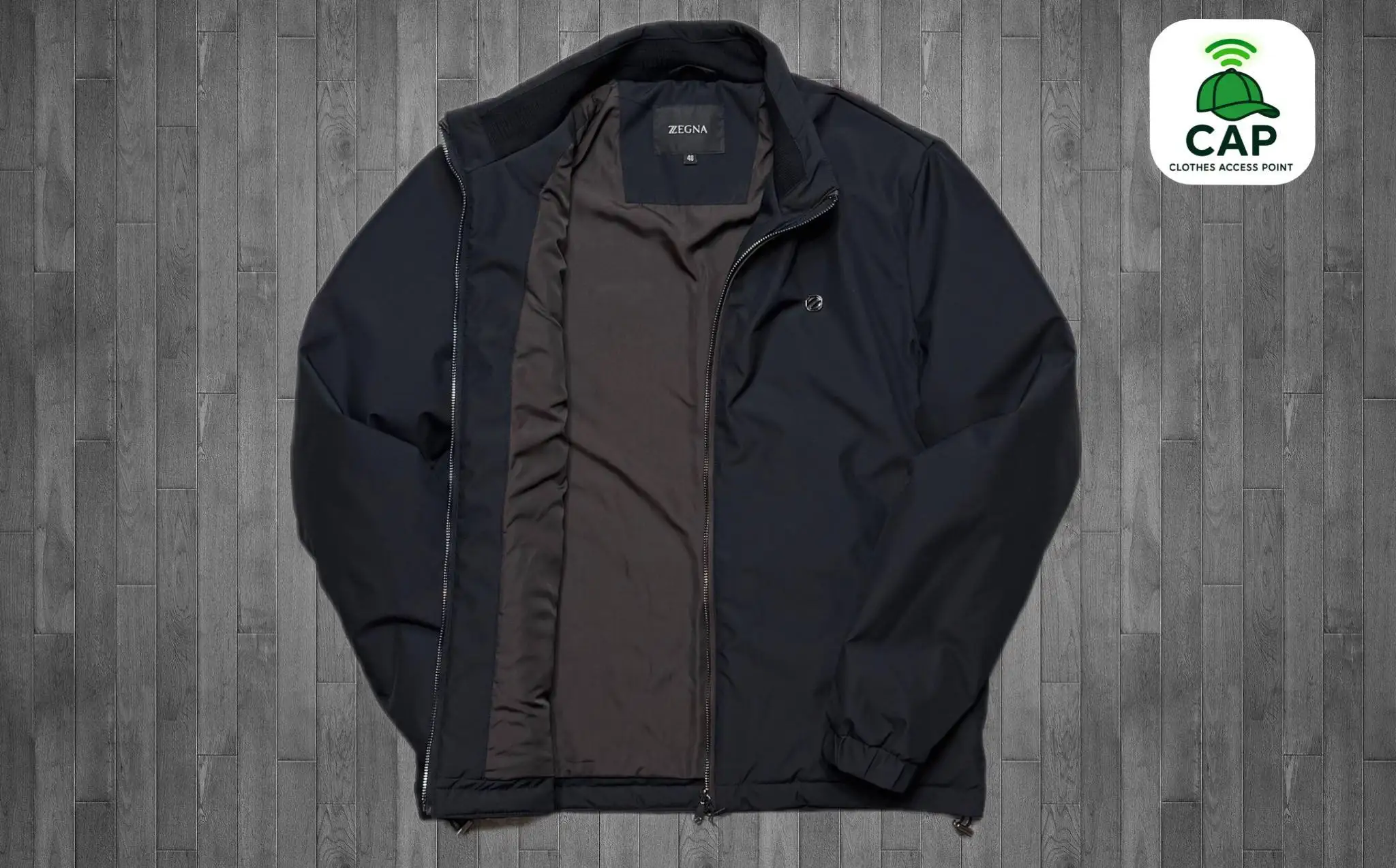 Демисезонная куртка Zegna черная - Верхняя одежда (Одежда) в Владивосток