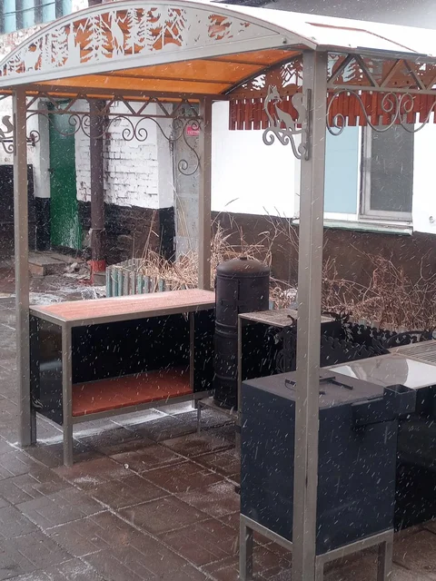 Мангальная зона с коптильней и печью для казана - Садовые и дачные товары в Владивосток