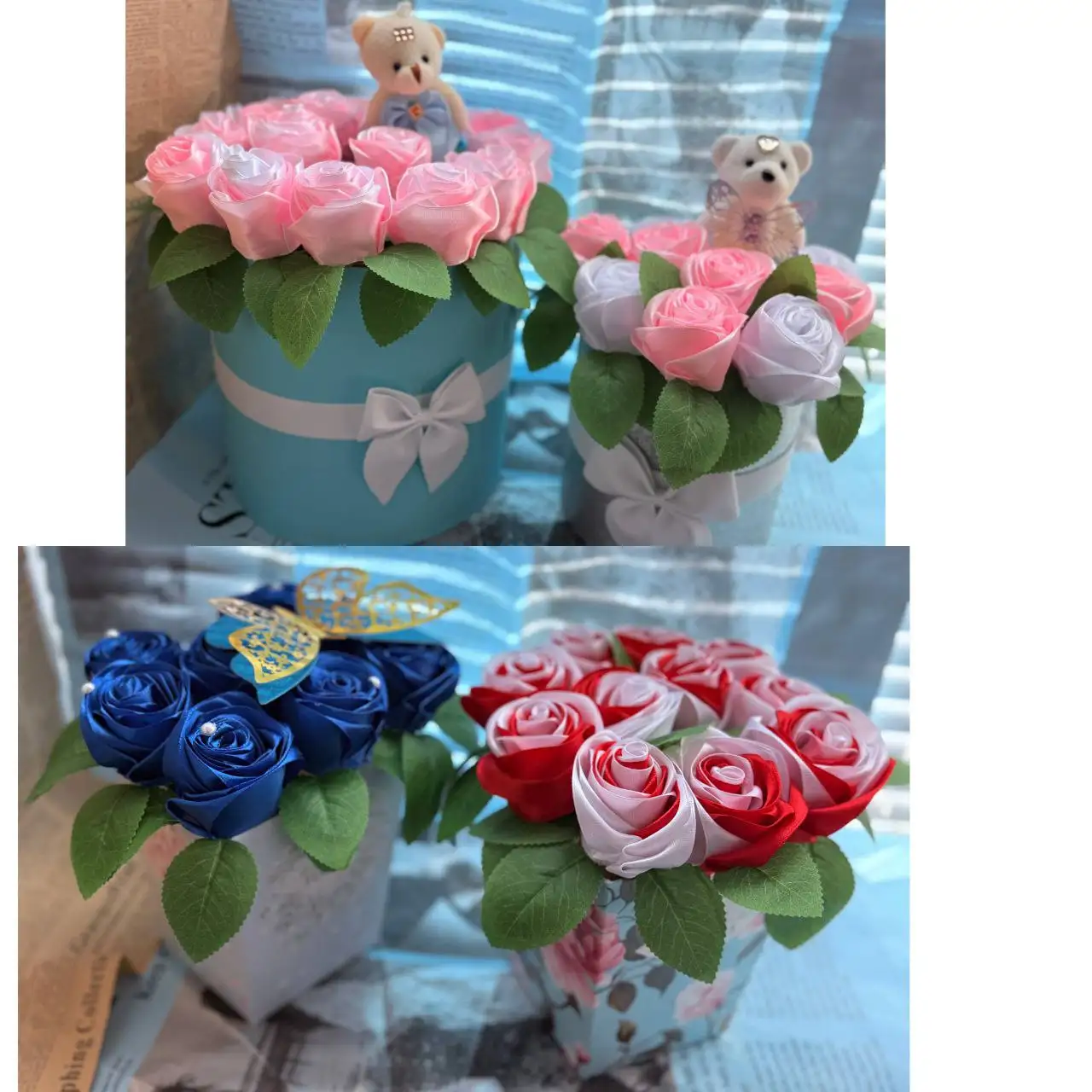 Изысканный букет атласных роз в подарочной коробке к 8 Марта - Подарки (Барахолка) в Владивосток