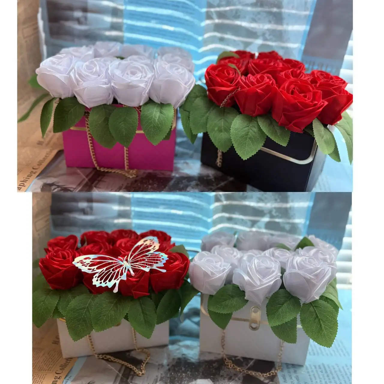 Изысканный букет атласных роз в подарочной коробке к 8 Марта - Подарки (Барахолка) в Владивосток