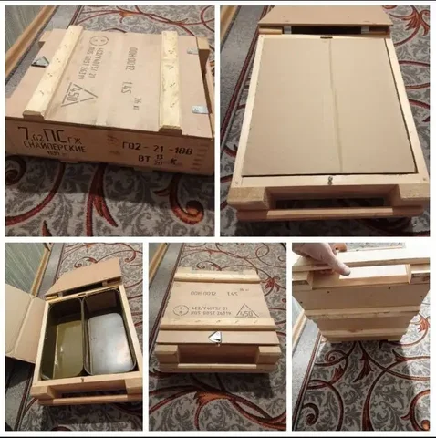 Ящик армейский снайперский с цинками для реконструкций и подарков - Бильярд в Владивосток