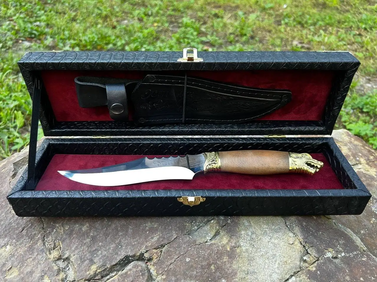 Нож ХИЩНИК из стали 65х13 с рукоятью из ореха - Ножи (Хобби и отдых) в Владивосток