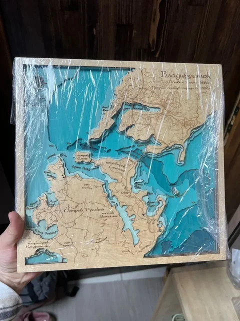 Карты города Владивостока с гравировкой - Карты и навигация в Владивосток