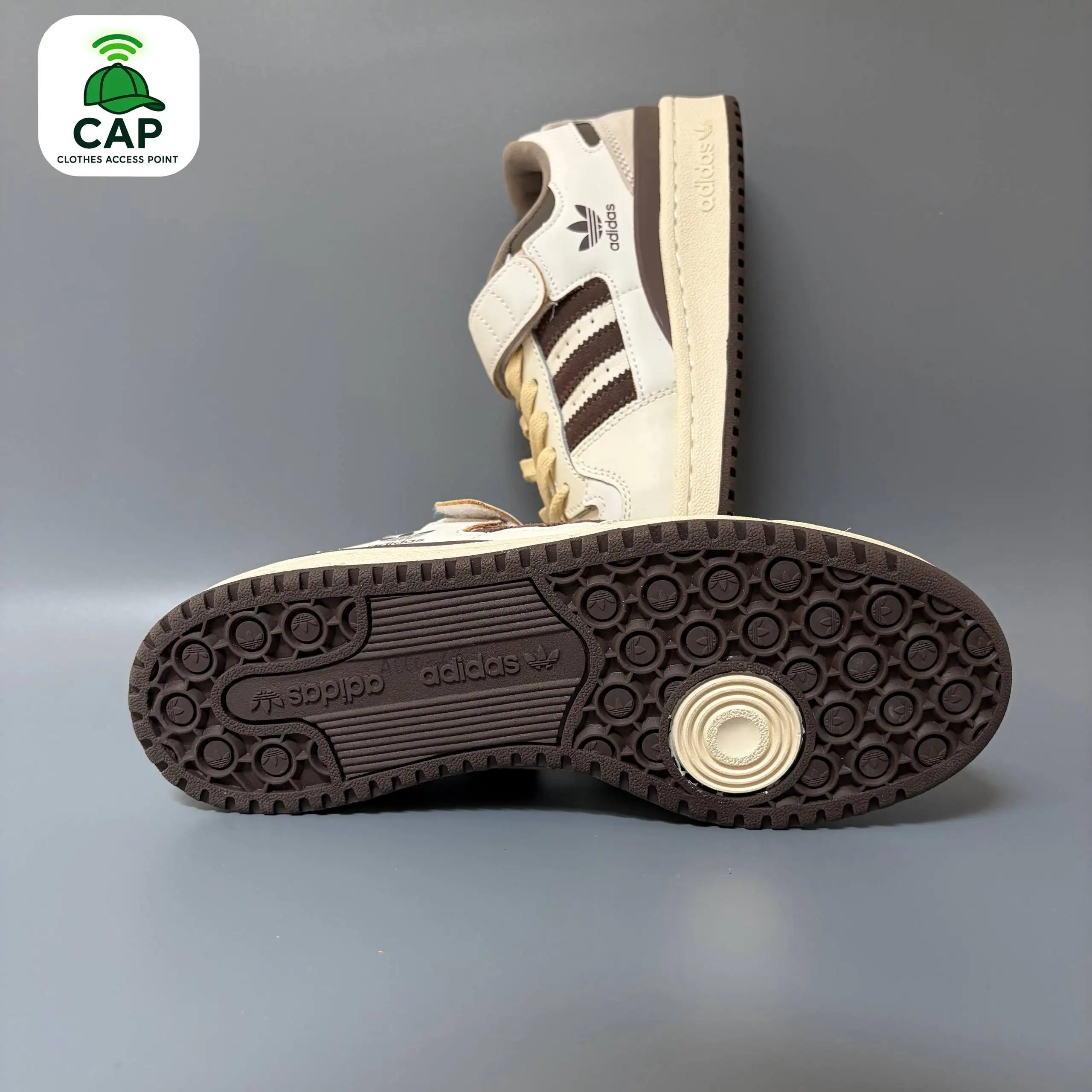 Кроссовки Adidas Forum Low коричневые - Обувь (Одежда) в Владивосток