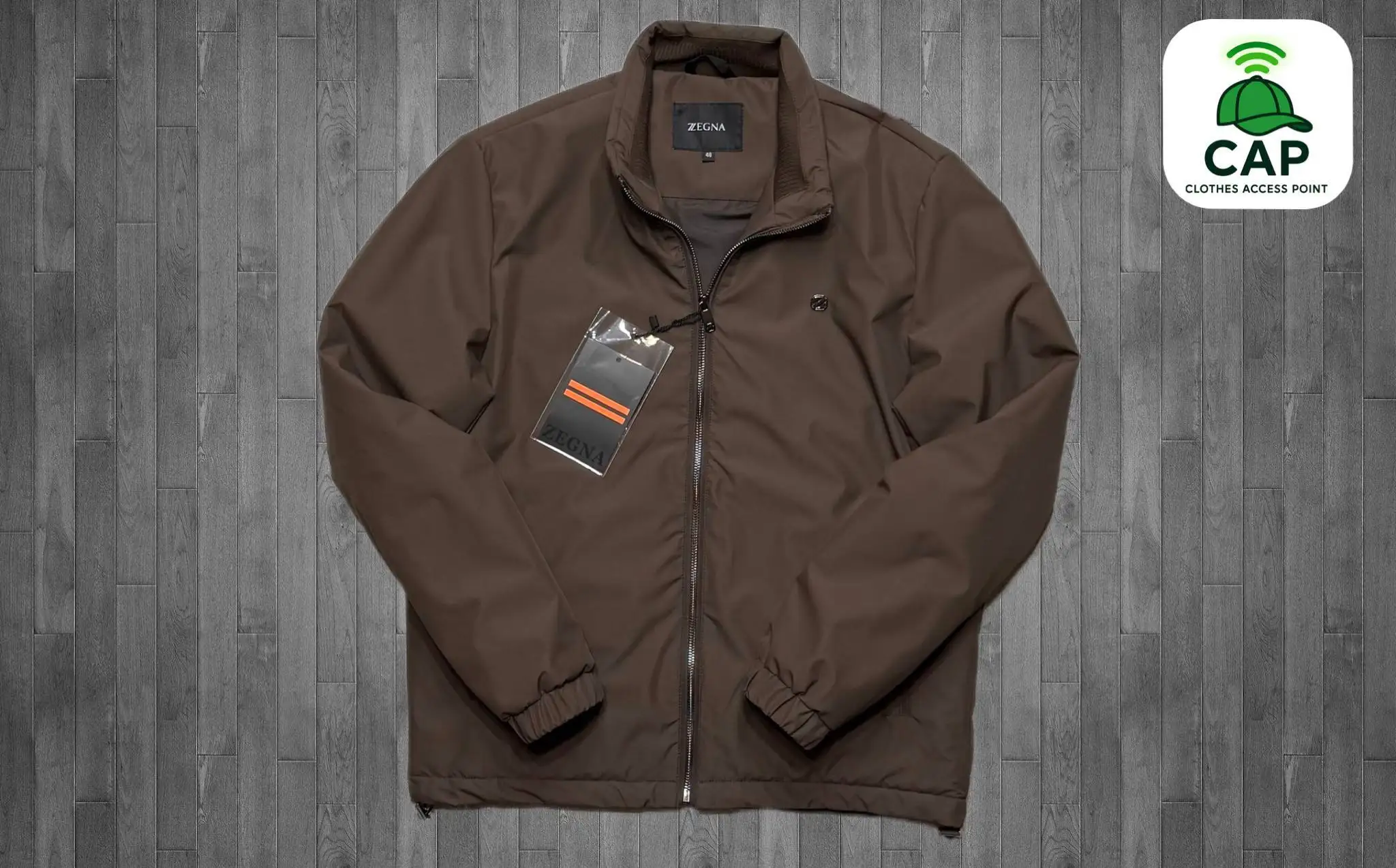 Демисезонная куртка Zegna коричневая - Верхняя одежда (Одежда) в Владивосток