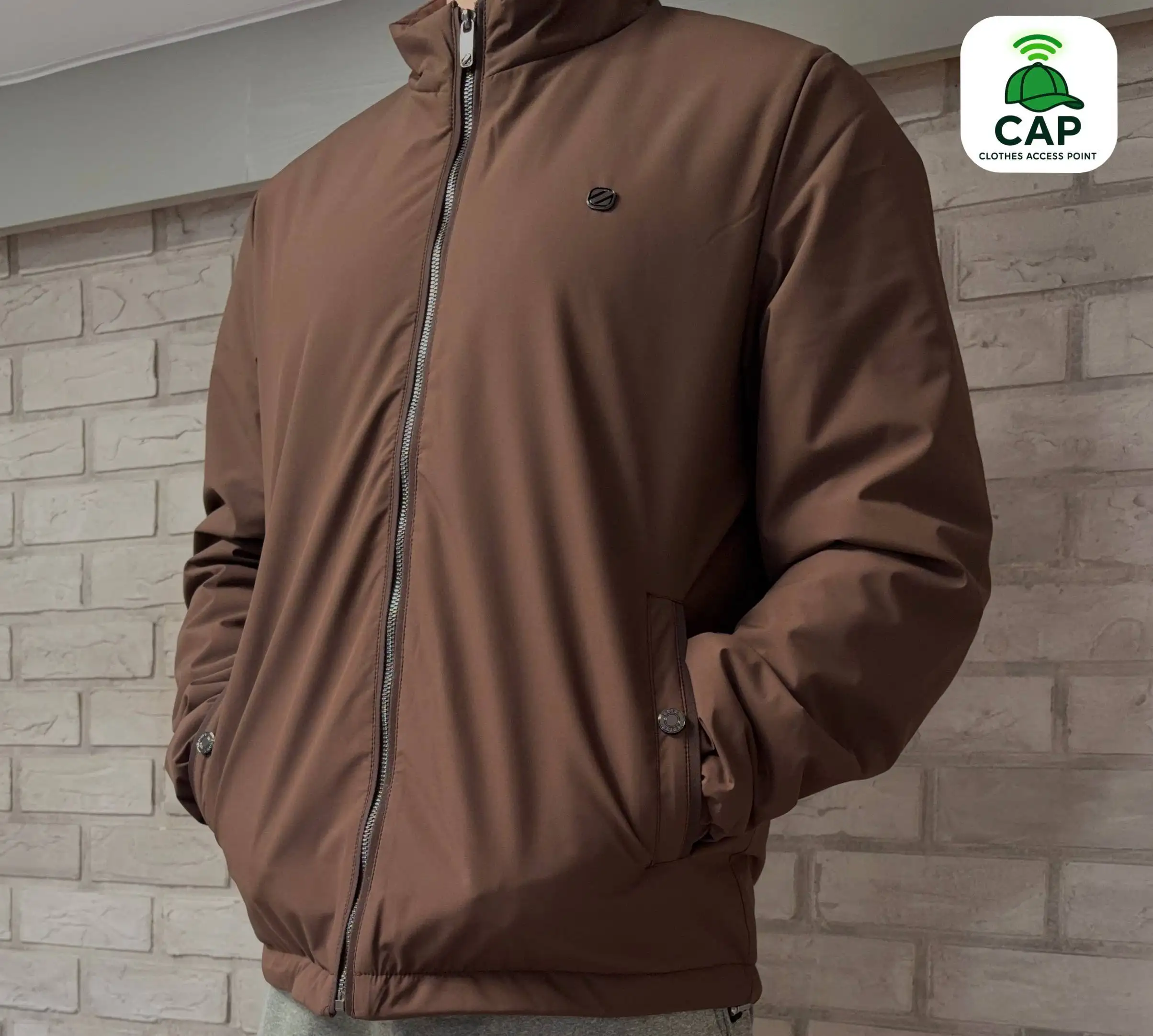 Демисезонная куртка Zegna коричневая - Верхняя одежда (Одежда) в Владивосток