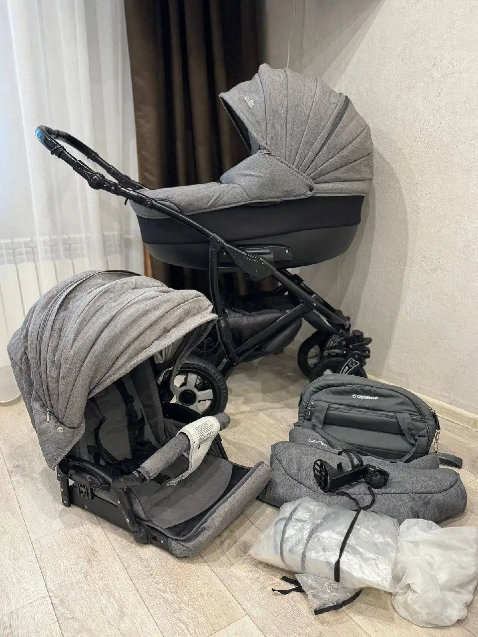 Продам коляску 2 в 1 Camarelo Sevilla в отличном состоянии - Коляски (Товары для детей) в Владивосток