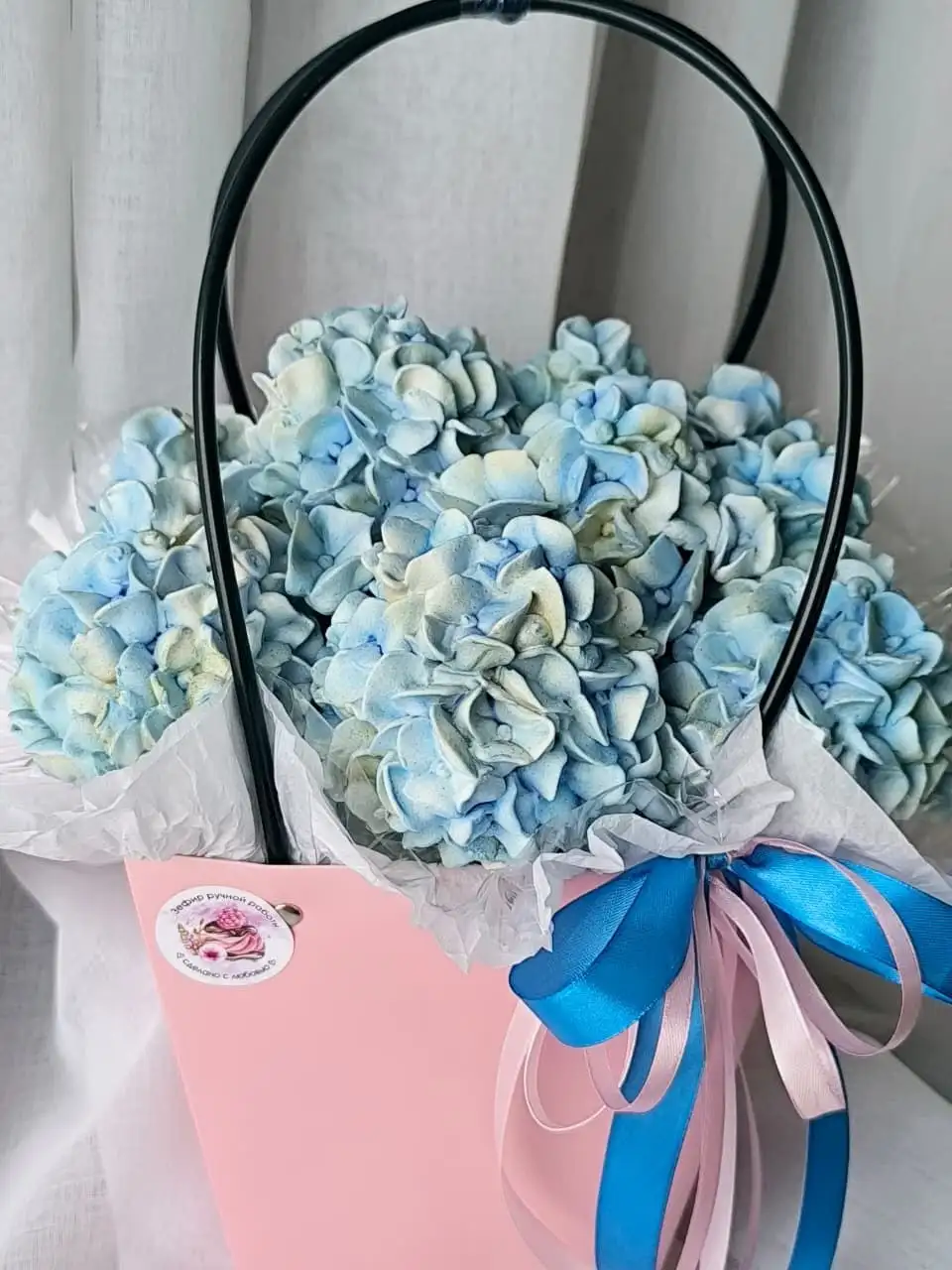 Сумка с гортензией Зефирная магия - Барахолка в Владивосток