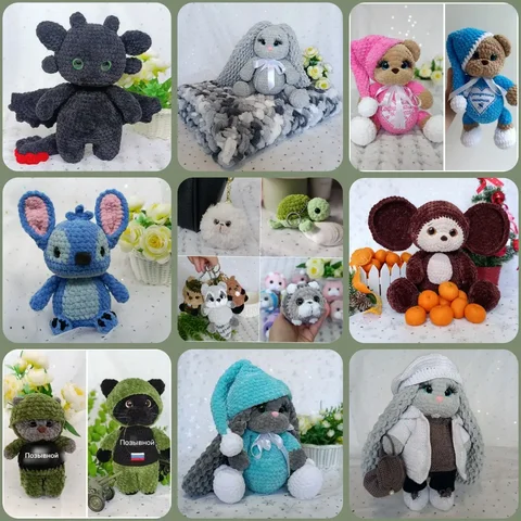 Вязаные игрушки ручной работы с вышивкой и подарочные наборы - Хобби и отдых в Хабаровск