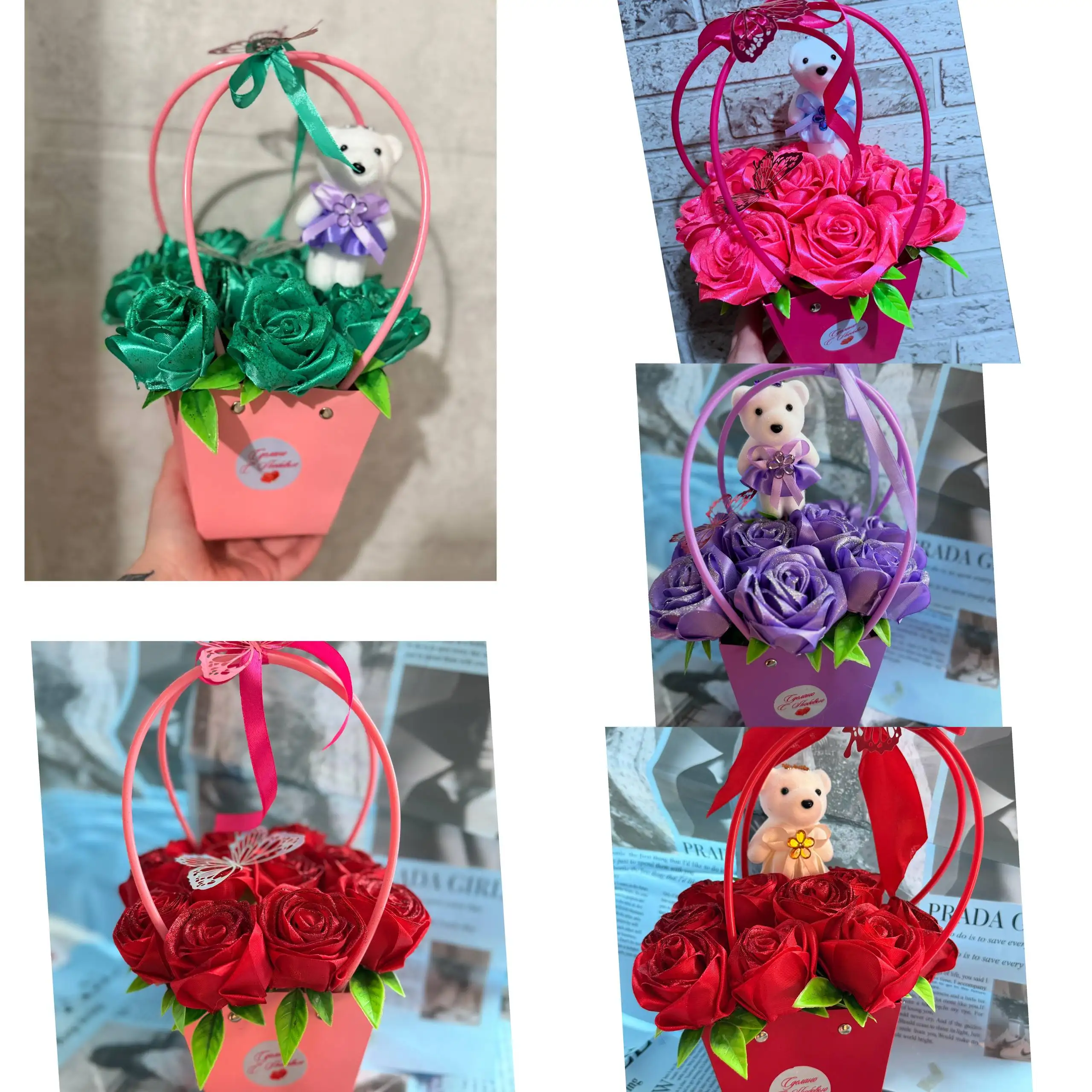 Изысканный букет атласных роз в подарочной упаковке - Подарки (Хобби и отдых) в Владивосток