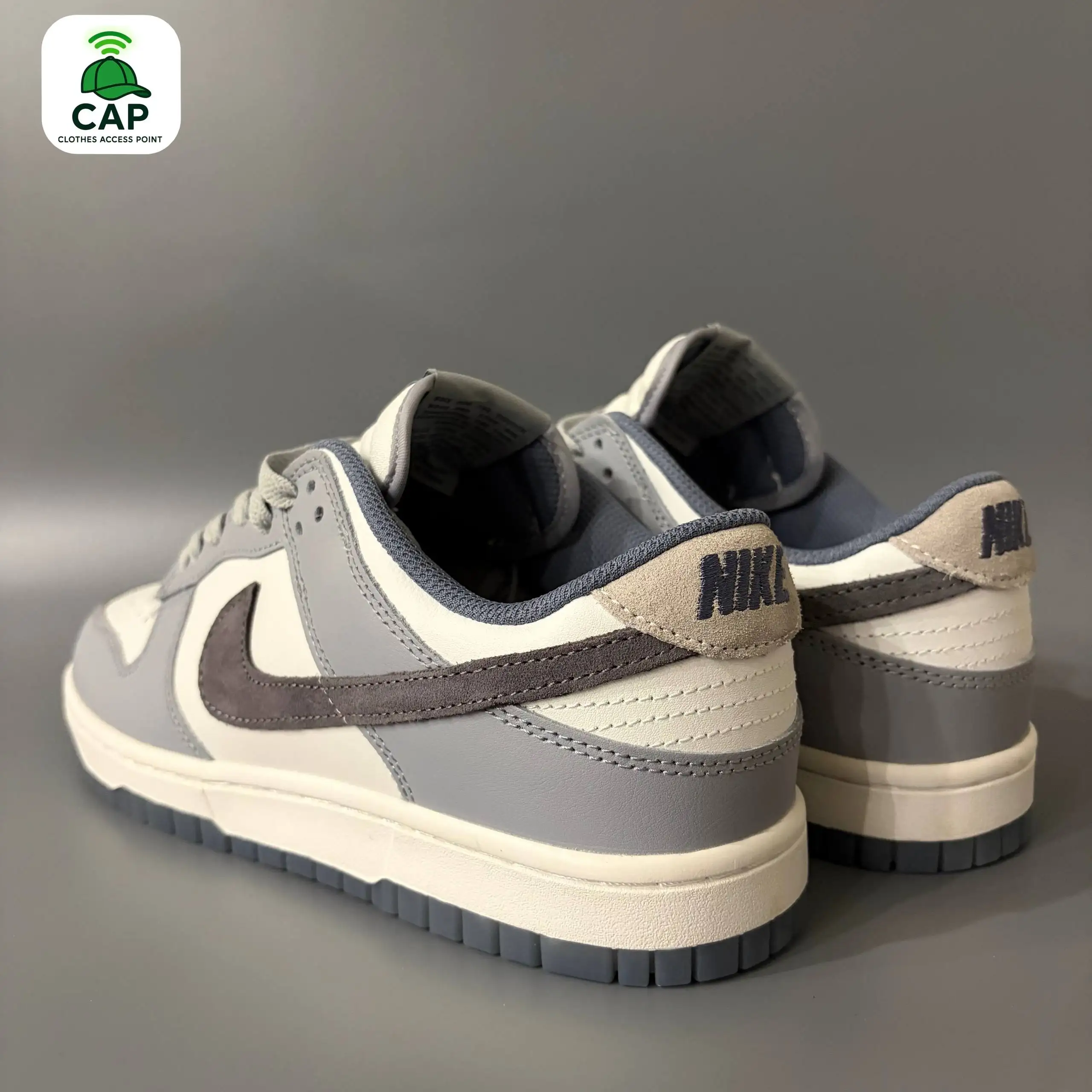 Кроссовки Nike Dunk Low Retro SE бело-серые - Обувь (Одежда) в Владивосток