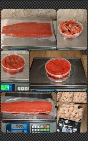 Малосоленая красная рыба и гребешок - Продукты в Владивосток