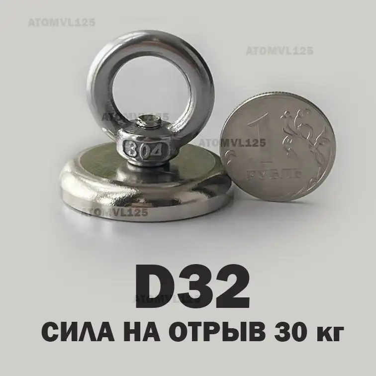 Неодимовые магниты с петлей - Магниты (Запчасти) в Владивосток