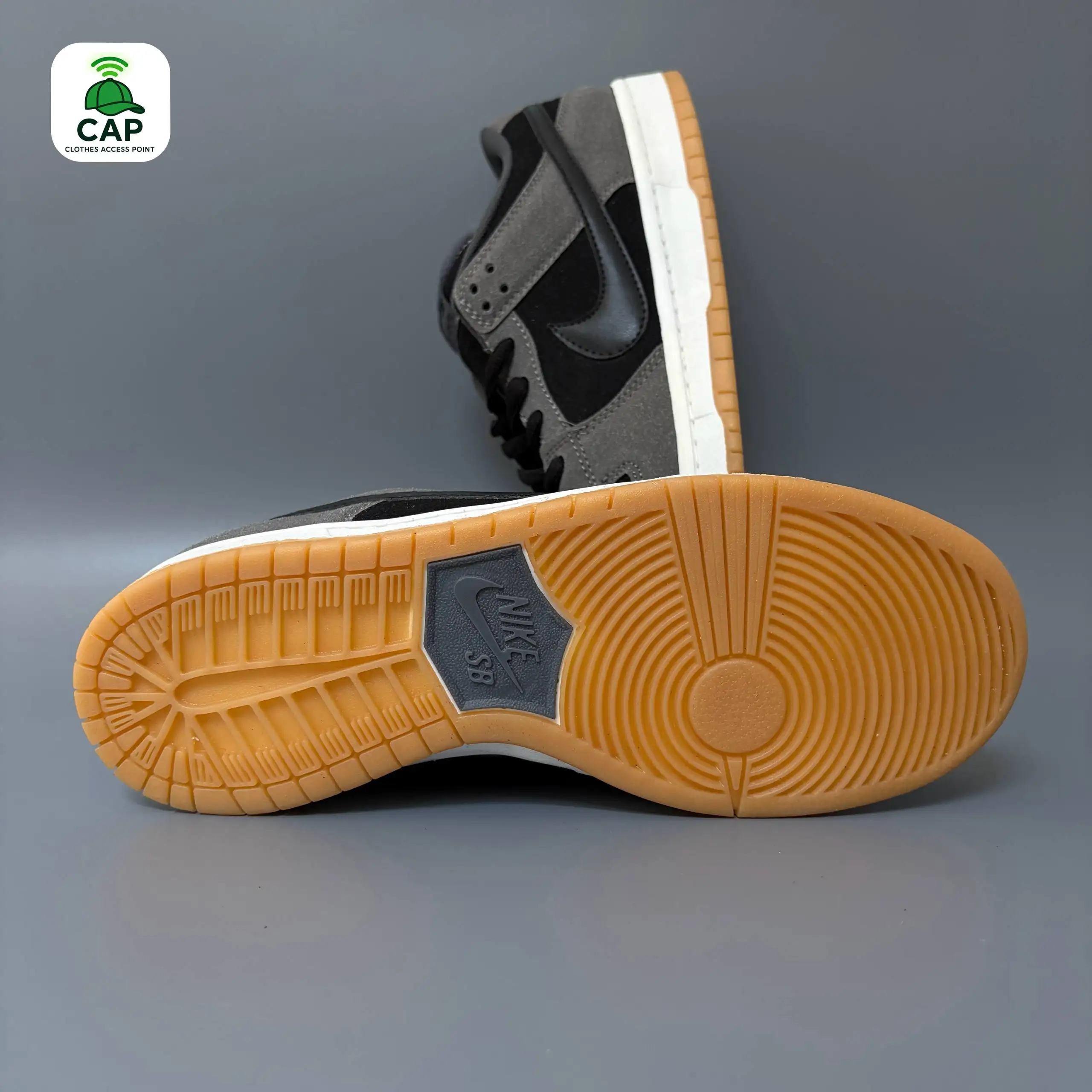 Кроссовки Nike SB Dunk Low тёмно-серые - Обувь (Одежда) в Владивосток
