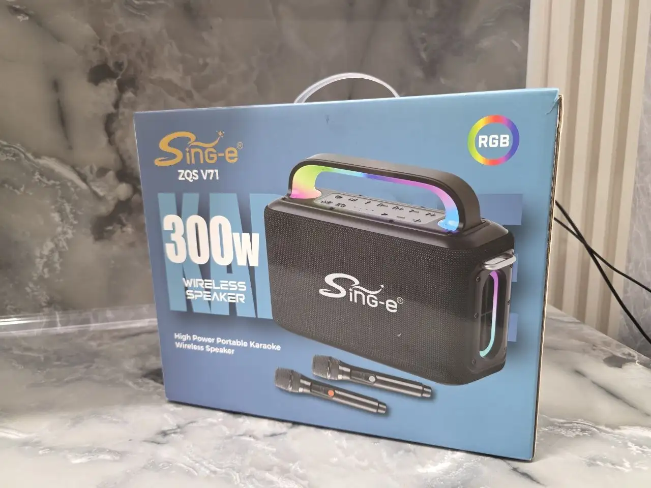 Портативная колонка Shing-e 300W с микрофонами - Аудиотехника (Электроника) в Владивосток