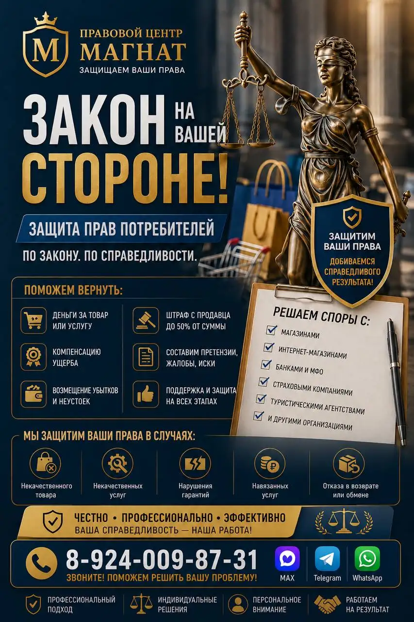 Услуги по защите прав потребителей - Услуги в Владивосток