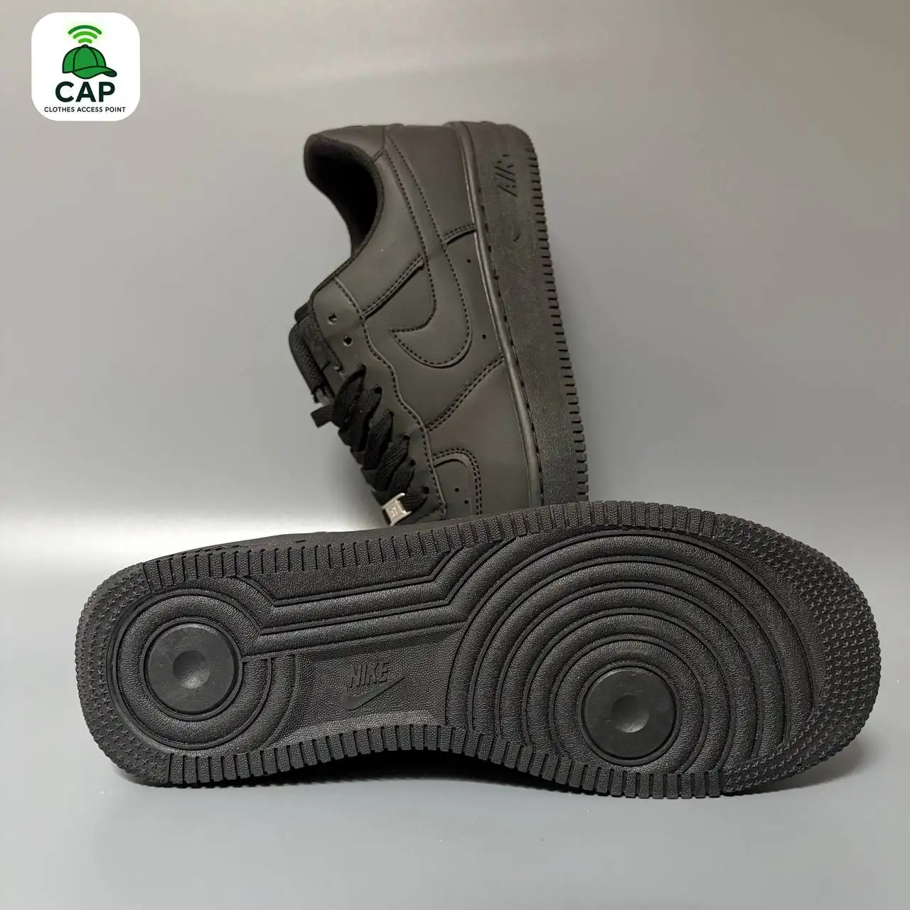 Кроссовки Nike Air Force 1 черные - Кроссовки и спортивная обувь (Одежда) в Владивосток