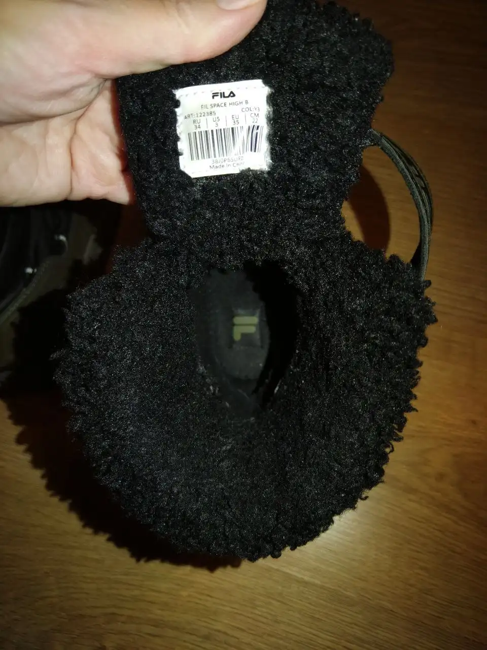 Зимние сапоги FILA для мальчика, размер 34