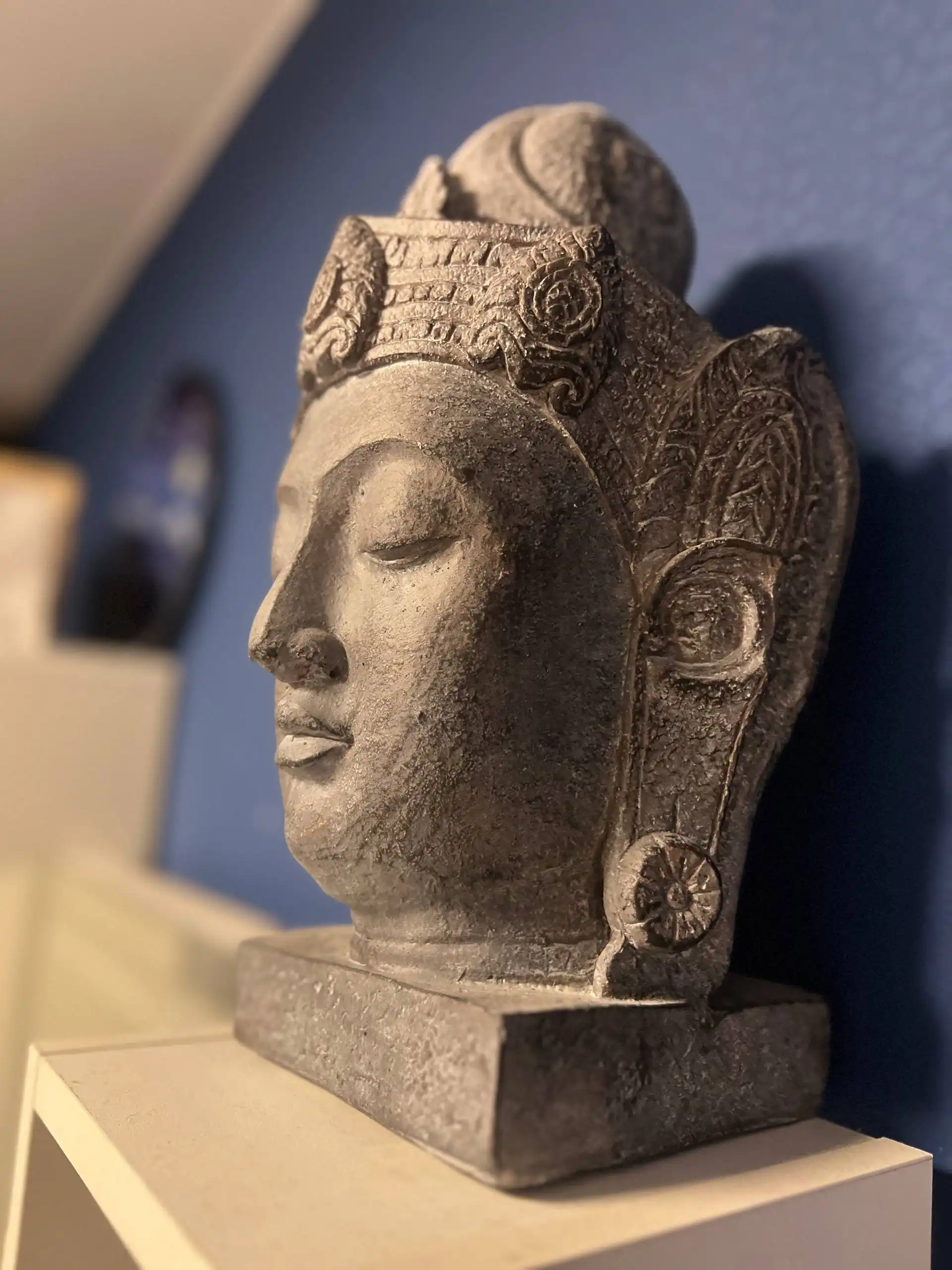 Статуэтка голова Будды из полирезины