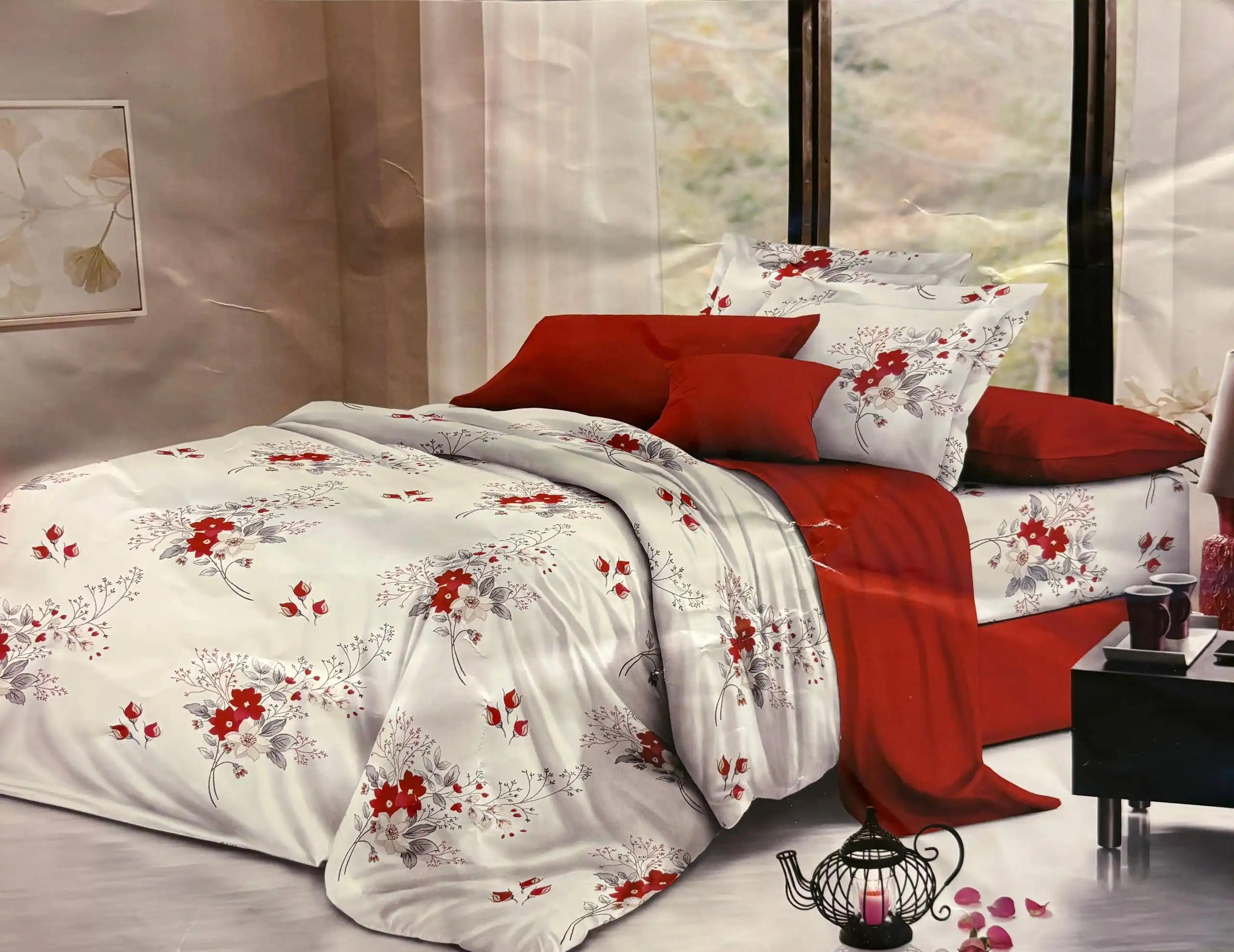 Комплект постельного белья с одеялом и подушками