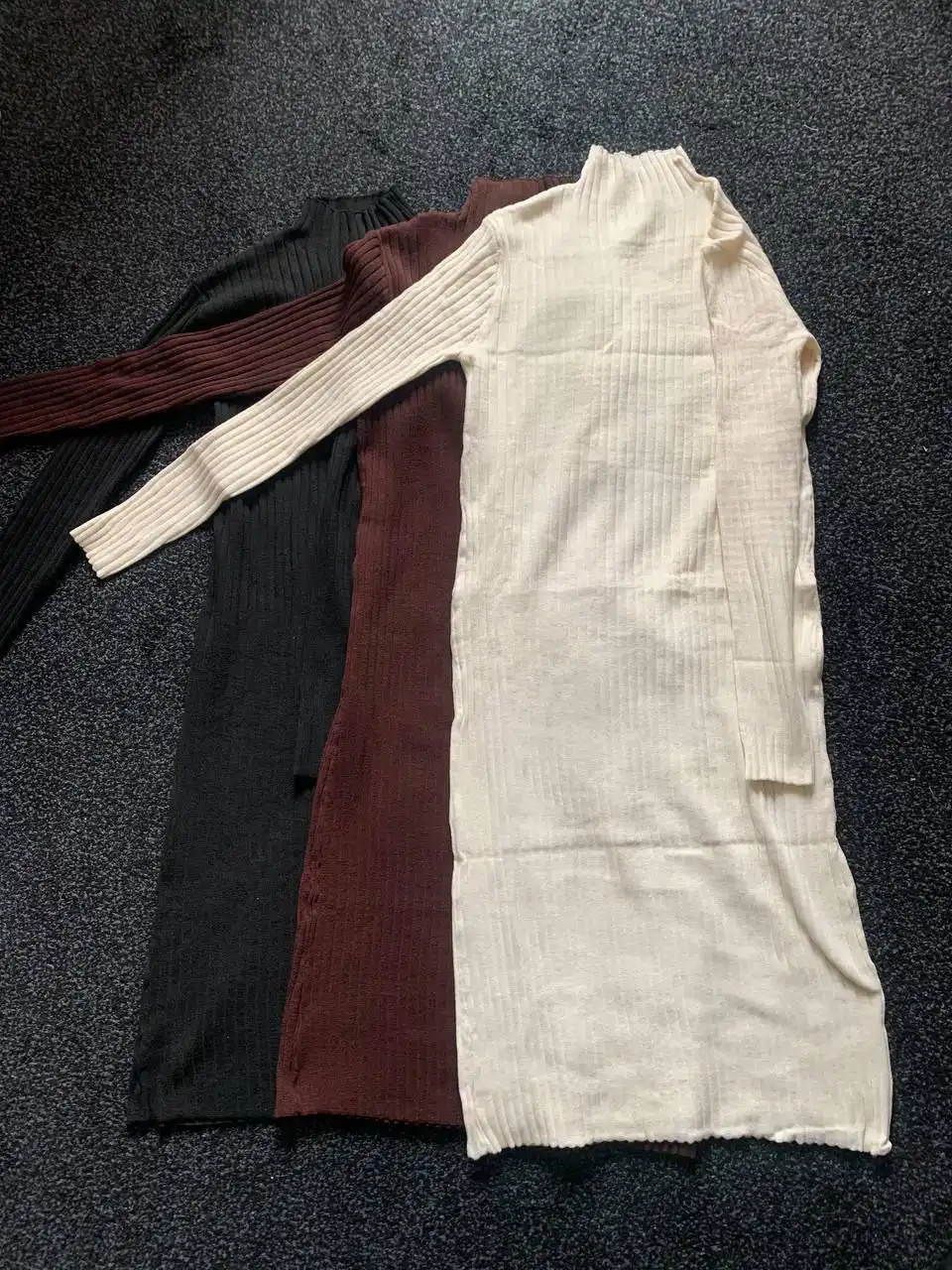 Базовое платье-лапша черное размер 42-46