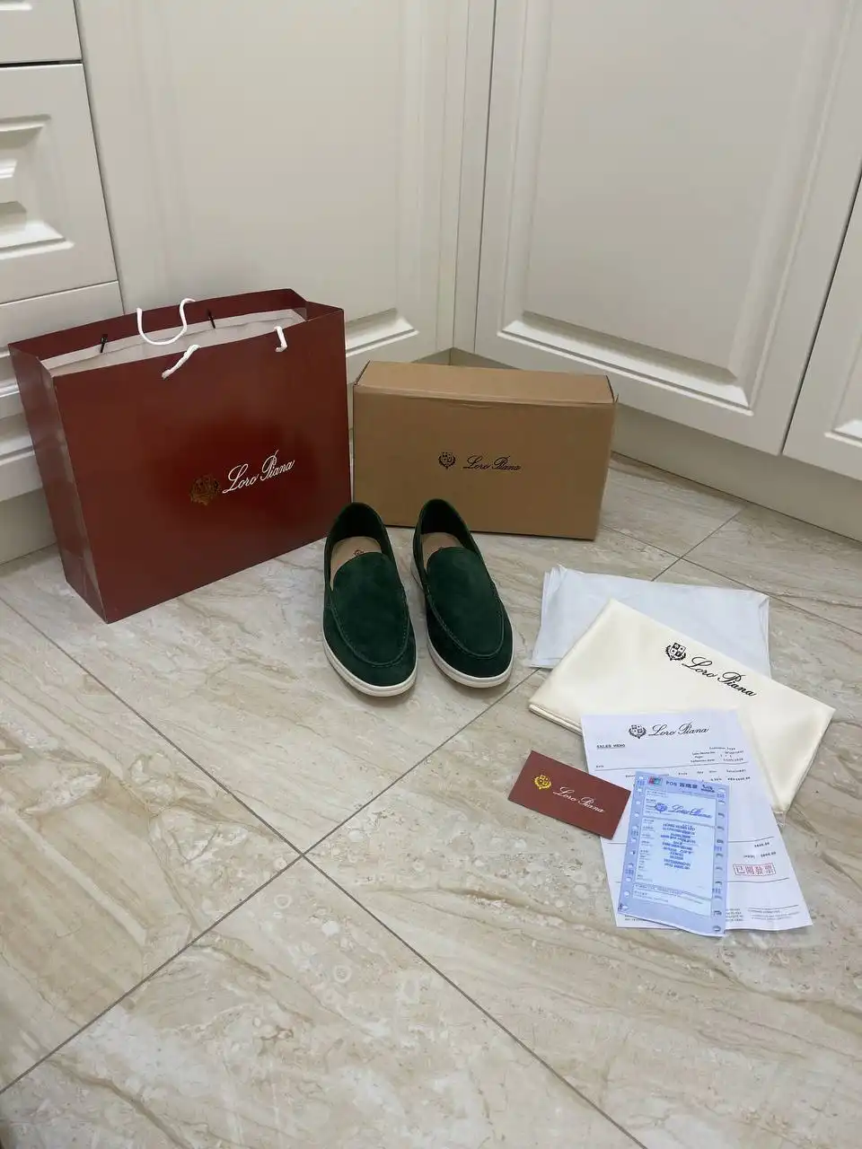 Лоферы Loro Piano из натуральной замши