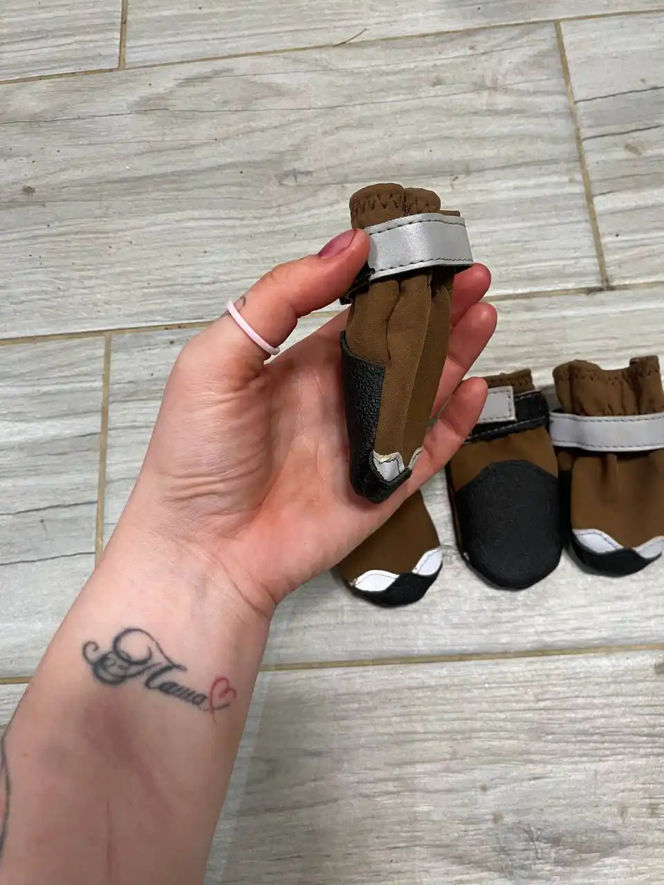 Ботинки для собаки, одели 1 раз - Аксессуары для животных (Животные) в Мытищи