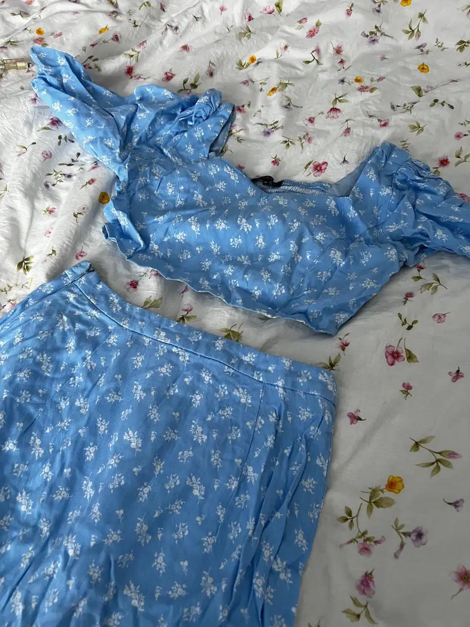 Костюм двойка женский летний (юбка топ) размер 44 - Женская одежда (Одежда) в Мытищи