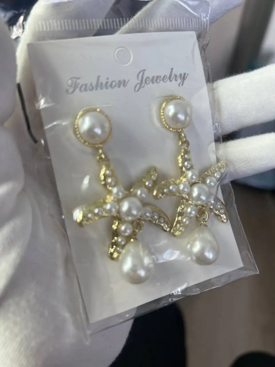 Серьги бижутерия юбилейная 10 - Бижутерия (Барахолка) в Мытищи