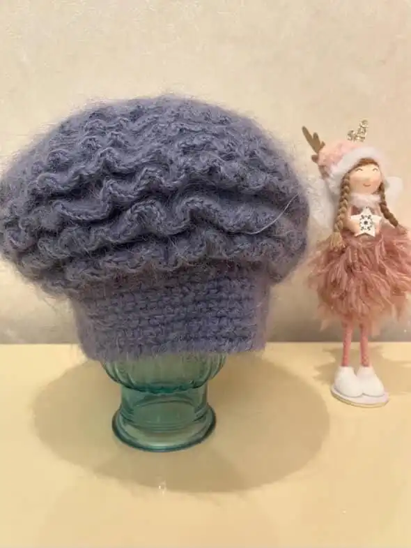 Новый женский теплый берет из мохера - Головные уборы (Одежда) в Чита