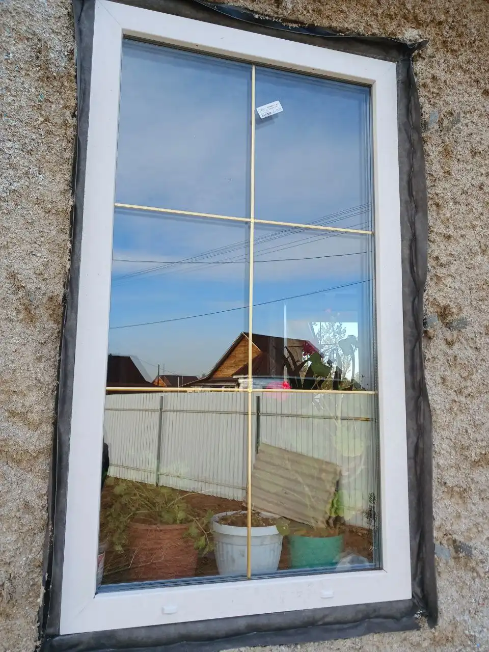 Окна для частного дома с золотой раскладкой - Окна (Для дома и дачи) в Смоленка