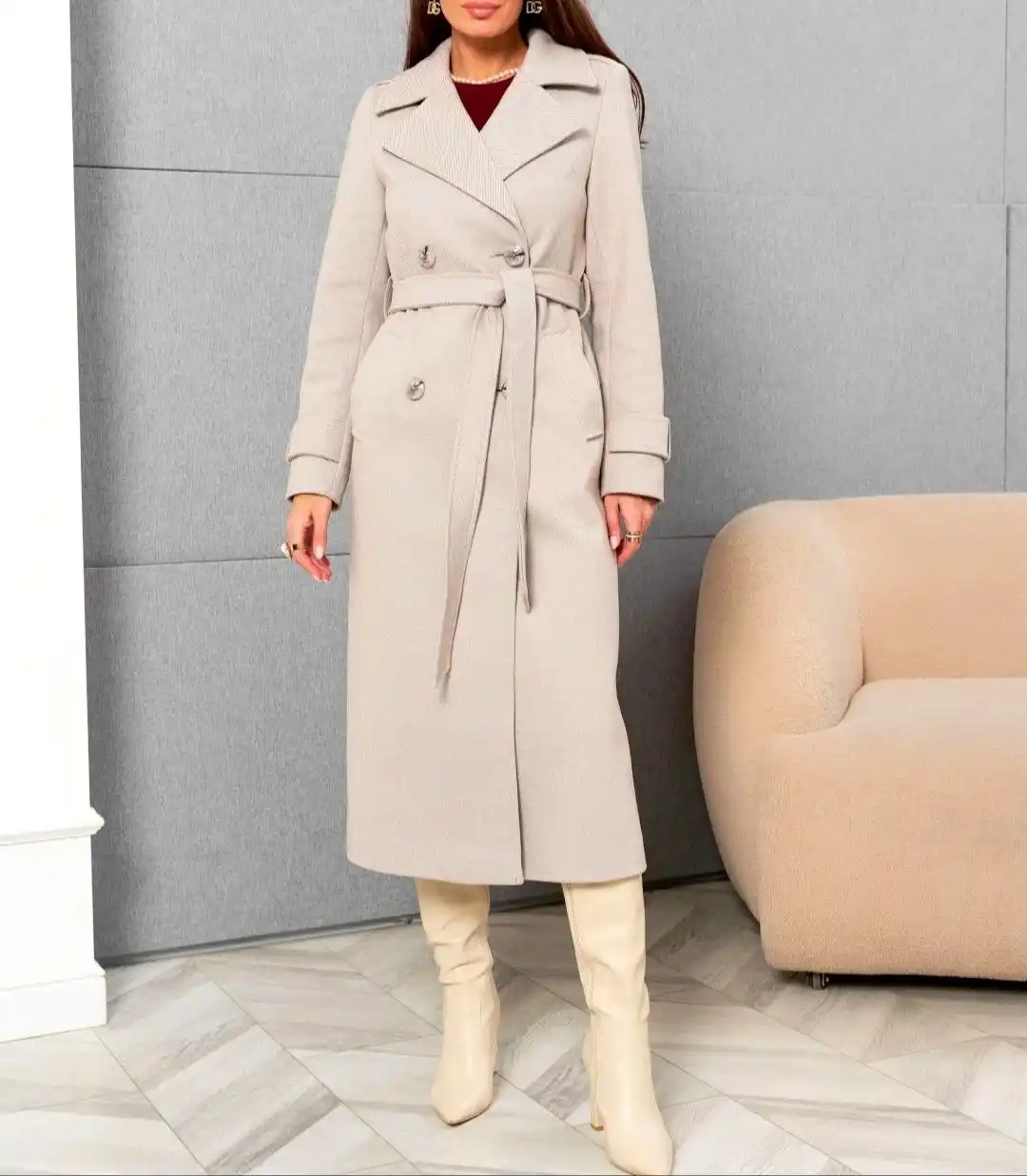 Пальто демисезонное шерстяное Tyne - Одежда в Казань