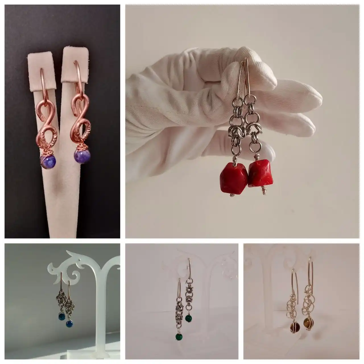 Серьги ручной работы