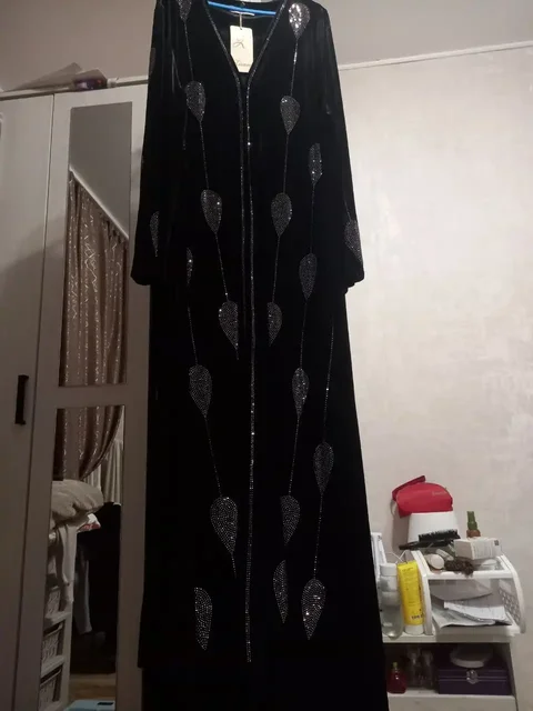 Продажа новой велюровой абаи со стразами - частное объявление в Казань