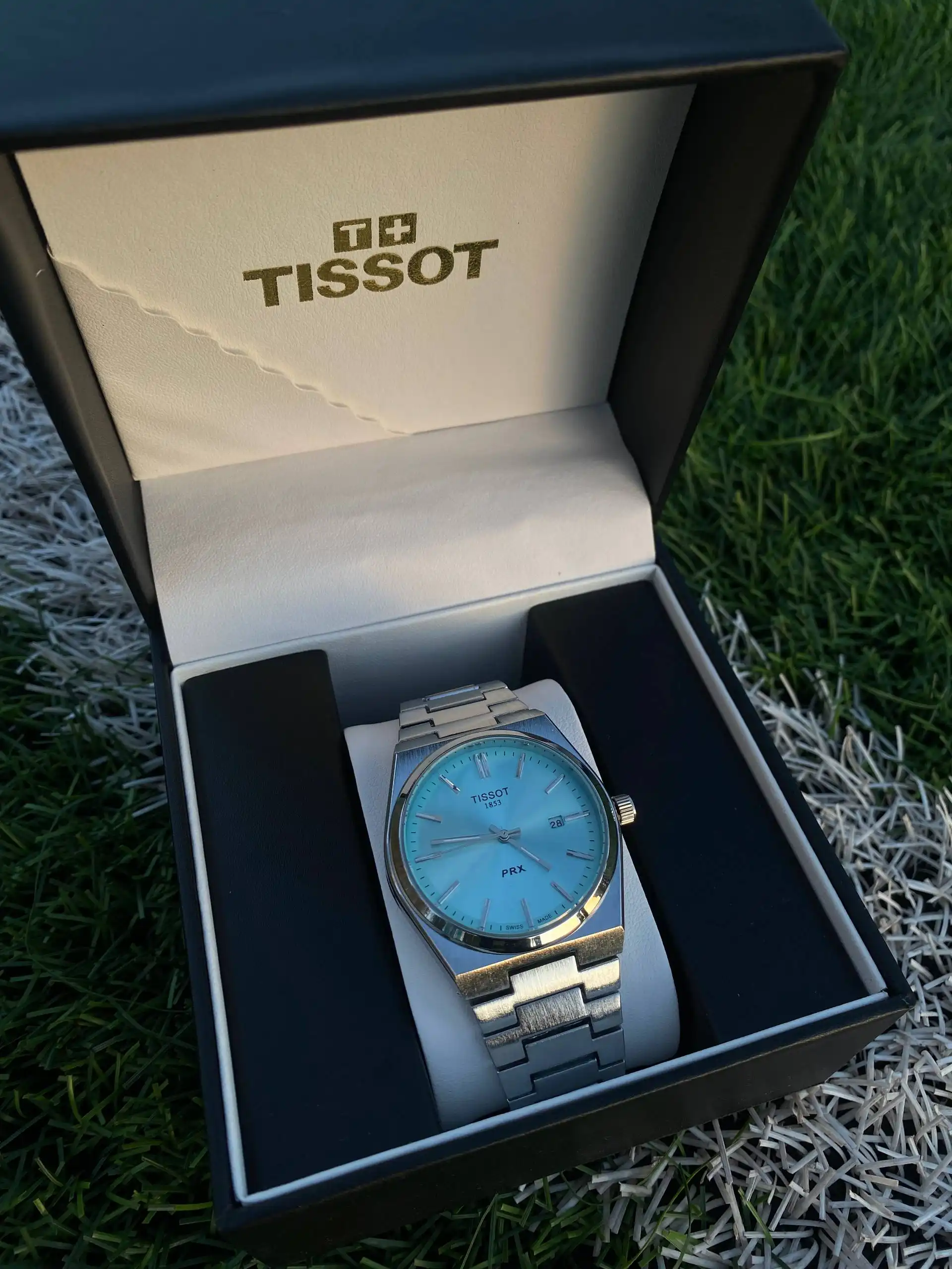 Часы Tissot бирюзовой расцветки