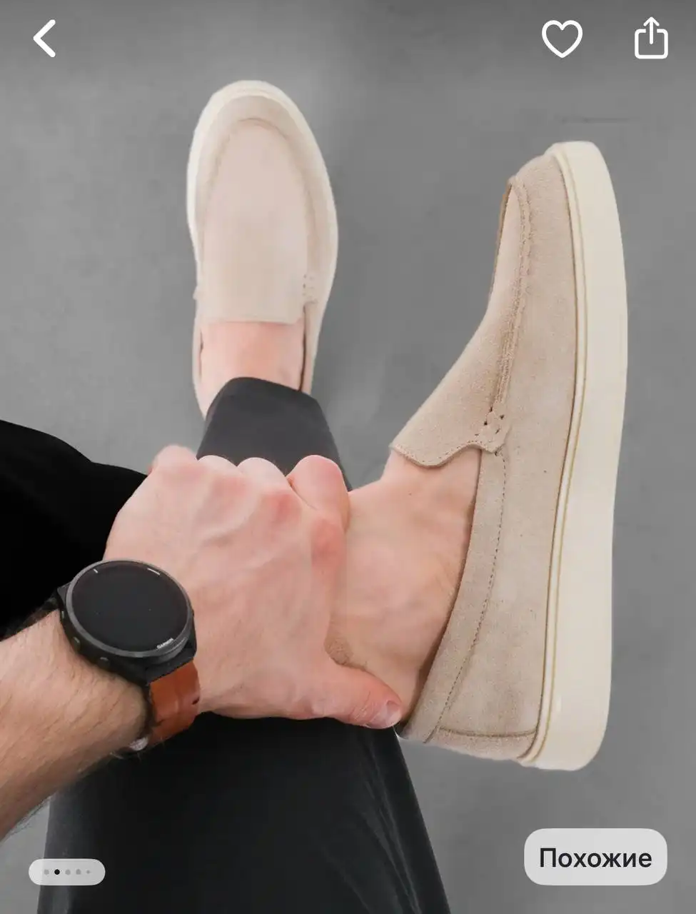 Мужские лоферы 39 размер