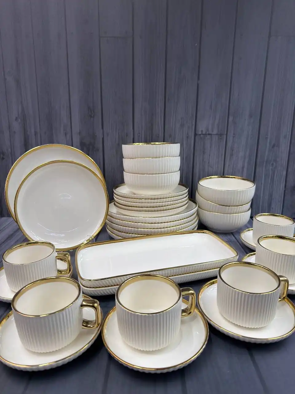 Новые сервизы 32 предмета керамика/фарфор