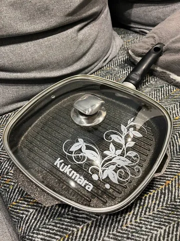 Сковорода гриль Kukmara 28x28 с крышкой и ручкой - частное объявление в Казань