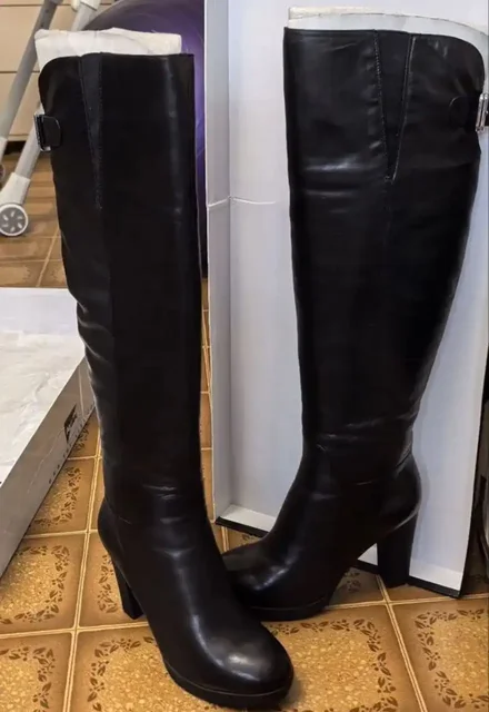 Ботфорты зимние женские из натуральной кожи - Одежда в Казань